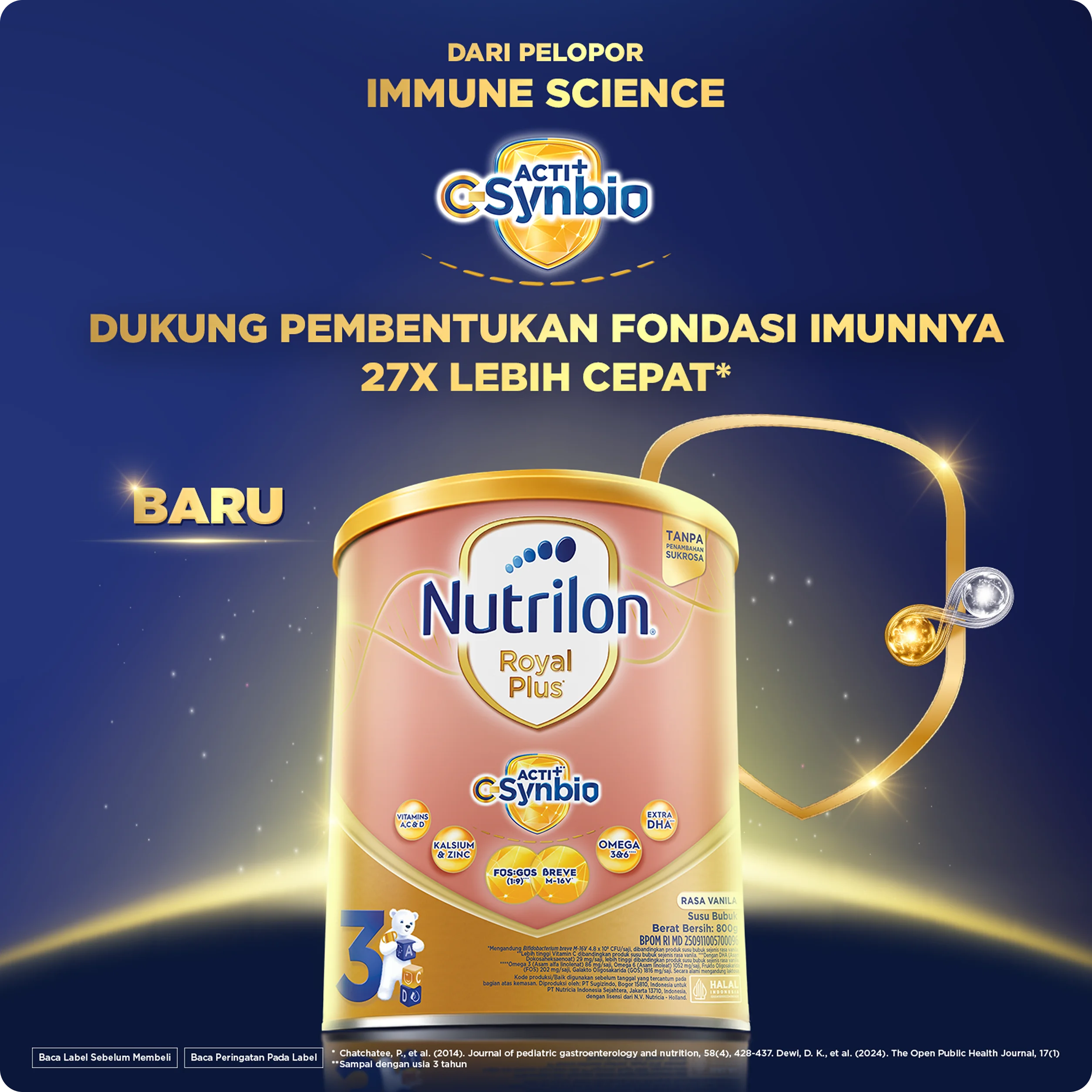 Nutrilon Royal Plus  Acti+ C-Synbio™ 3 - kemasan produk